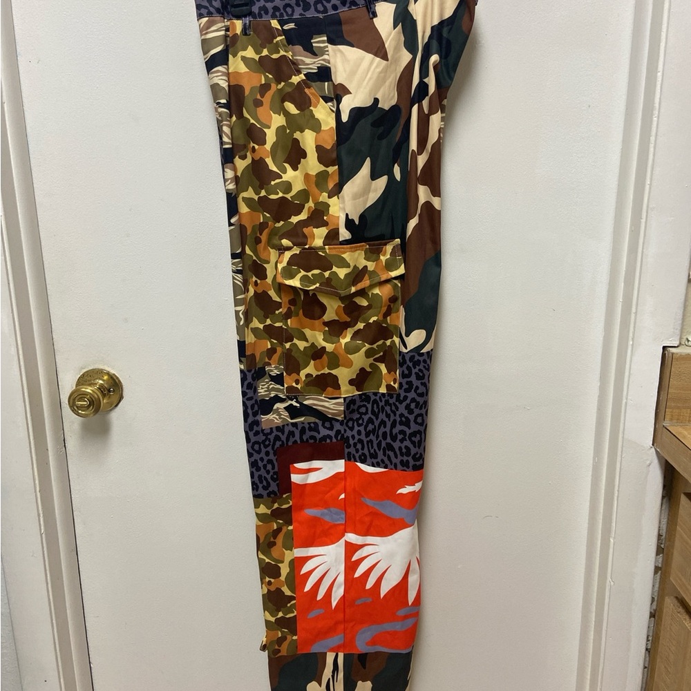 Unisex Camouflage Patchwork Pants - Picture 3 of 4